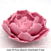 Dusky Pink 3D Non-Wired Large Sugar Peonies