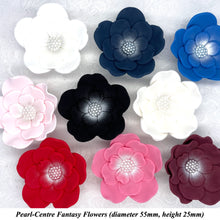 Cake Flowers Edible Wedding Cake Birthday Cake Decoration Pearl Centre Sugar Flowers White Ivory Red Pink Blue Black Maroon ALL COLOURS 55mm