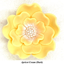 Orange Egg Yellow Cake Flowers Edible Wedding Cake Birthday Cake Decoration Pearl Centre Sugar Flowers 55mm