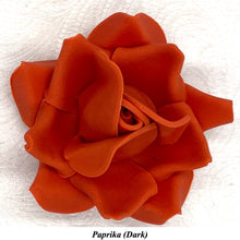 Non-Wired Orange Coral Peach Petite Large 3D Sugar Roses Smaller Petal 50mm
