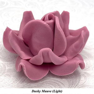 Non-Wired Dusky Pink Petite Large 3D Sugar Roses Smaller Petal 50mm