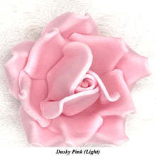 Large Dusky PInk 3D Non-Wired Sugar Roses in 3 tones 55mm