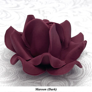 Non-Wired Dusky Pink Petite Large 3D Sugar Roses Smaller Petal 50mm