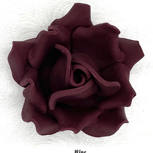 Non-Wired Dusky Pink Petite Large 3D Sugar Roses Smaller Petal 50mm