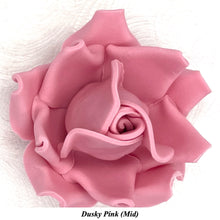 Large Dusky PInk 3D Non-Wired Sugar Roses in 3 tones 55mm