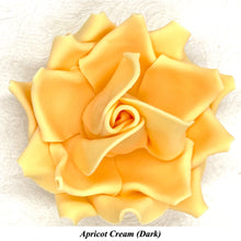 Orange Egg Yellow Non-Wired XLarge+ (Super) 3D Sugar Roses Larger Petal 75mm