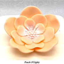 Orange Coral Peach Cake Flowers Edible Wedding Cake Birthday Cake Decoration Pearl Centre Sugar Flowers 55mm