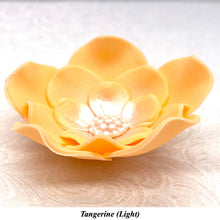 Orange Egg Yellow Cake Flowers Edible Wedding Cake Birthday Cake Decoration Pearl Centre Sugar Flowers 55mm