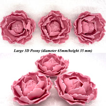 Dusky Pink 3D Non-Wired Large Sugar Peonies
