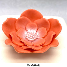 Orange Coral Peach Cake Flowers Edible Wedding Cake Birthday Cake Decoration Pearl Centre Sugar Flowers 55mm