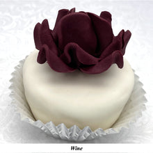 Non-Wired Dusky Pink Petite Large 3D Sugar Roses Smaller Petal 50mm