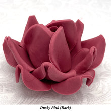 Large Dusky PInk 3D Non-Wired Sugar Roses in 3 tones 55mm