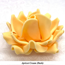 Orange Egg Yellow Non-Wired XLarge+ (Super) 3D Sugar Roses Larger Petal 75mm