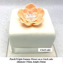 Orange Coral Peach Cake Flowers Edible Wedding Cake Birthday Cake Decoration Pearl Centre Sugar Flowers 55mm
