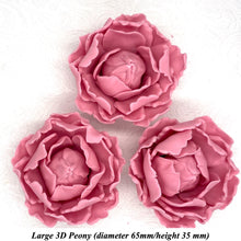 Dusky Pink 3D Non-Wired Large Sugar Peonies