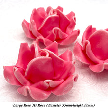 Champagne Sparkle-Tip Pink Sugar Roses 3SIZES NON WIRED Silver/Gold Sparkle Tip Options