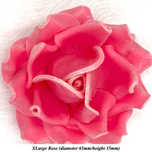Champagne Sparkle-Tip Pink Sugar Roses 3SIZES NON WIRED Silver/Gold Sparkle Tip Options