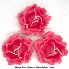 Champagne Sparkle-Tip Pink Sugar Roses 3SIZES NON WIRED Silver/Gold Sparkle Tip Options
