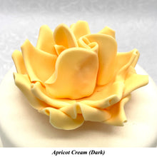Orange Egg Yellow Non-Wired XLarge+ (Super) 3D Sugar Roses Larger Petal 75mm