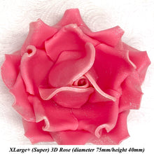 Champagne Sparkle-Tip Pink Sugar Roses 3SIZES NON WIRED Silver/Gold Sparkle Tip Options