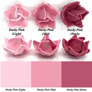 Dusky Pink 3D Non-Wired Large Sugar Peonies
