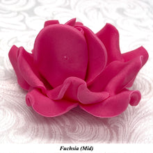 Non-Wired Pink Petite Large 3D Sugar Roses Smaller Petal 50mm