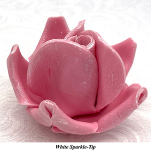 Wired Bronze Sparkle-Tip Dusky Pink Roses Sugar Roses Large & XLarge+ Sizes