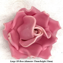 Champagne Sparkle-Tip Dusky Pink Sugar Roses 3SIZES NON WIRED
