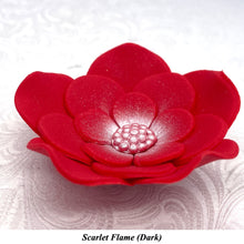 Red Cake Flowers Edible Wedding Cake Birthday Cake Decoration Pearl Centre Sugar Flowers 55mm