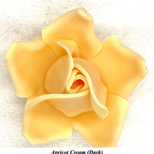 Non-Wired Orange Egg Yellow Petite Medium 3D Sugar Roses Smaller Petal 40mm