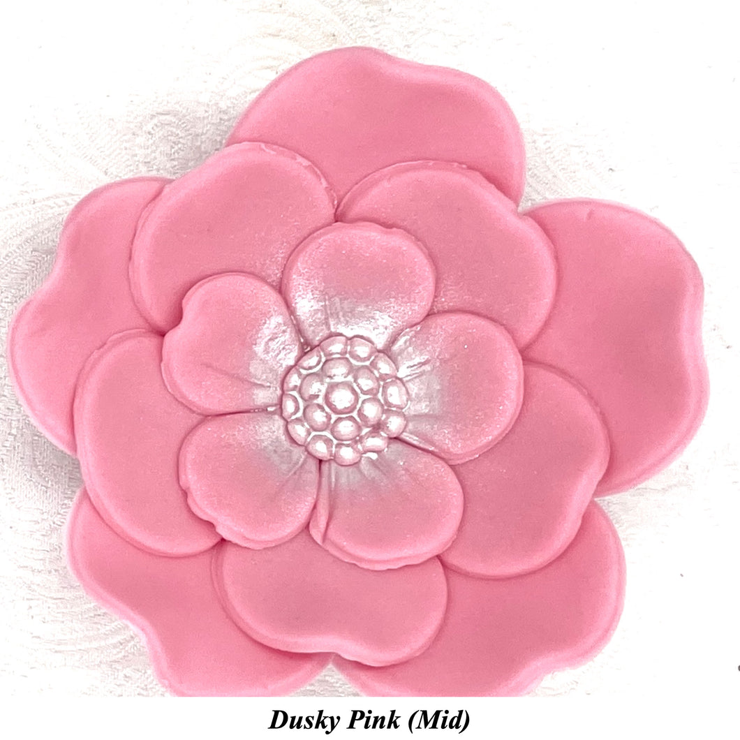 Dusky Pink Mauve Maroon Wine Cake Flowers Edible Wedding Cake Birthday Cake Decoration Pearl Centre Sugar Flowers 55mm