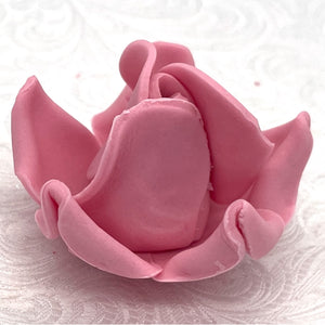 Non-Wired Dusky Pink Petite Medium 3D Sugar Roses Smaller Petal 40mm