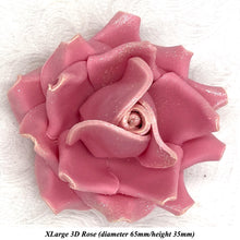 Champagne Sparkle-Tip Dusky Pink Sugar Roses 3SIZES NON WIRED