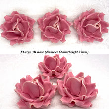 Champagne Sparkle-Tip Dusky Pink Sugar Roses 3SIZES NON WIRED