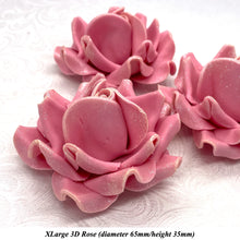 Champagne Sparkle-Tip Dusky Pink Sugar Roses 3SIZES NON WIRED