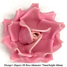 Champagne Sparkle-Tip Dusky Pink Sugar Roses 3SIZES NON WIRED