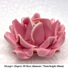Champagne Sparkle-Tip Dusky Pink Sugar Roses 3SIZES NON WIRED