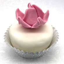 Non-Wired Dusky Pink Petite Medium 3D Sugar Roses Smaller Petal 40mm