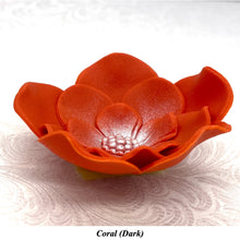 Orange Coral Peach Cake Flowers Edible Wedding Cake Birthday Cake Decoration Pearl Centre Sugar Flowers 55mm