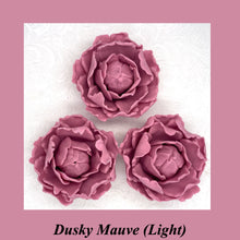 Dusky Mauve 3D Non-Wired Large Sugar Peonies