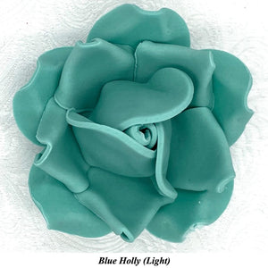 Non-Wired Large 3D Jade Green Sugar Roses Standard Petal 55mm 3 SHADES