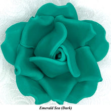 Non-Wired Large 3D Jade Green Sugar Roses Standard Petal 55mm 3 SHADES