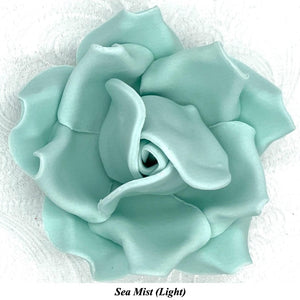 Non-Wired Large 3D Jade Green Sugar Roses Standard Petal 55mm 3 SHADES