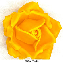 Non-Wired Large 3D Yellow Sugar Roses Standard Petal 55mm 3 SHADES