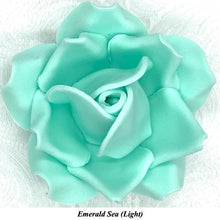 Non-Wired Large 3D Jade Green Sugar Roses Standard Petal 55mm 3 SHADES