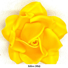 Non-Wired Large 3D Yellow Sugar Roses Standard Petal 55mm 3 SHADES