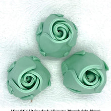 Non-Wired 4 Sizes 3D Mint Green Sugar Roses Standard Petal 20mm-65mm