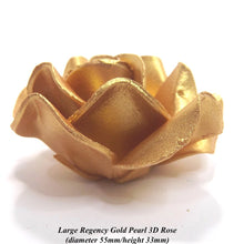 Regency Gold handmade 3D rose cake decorations