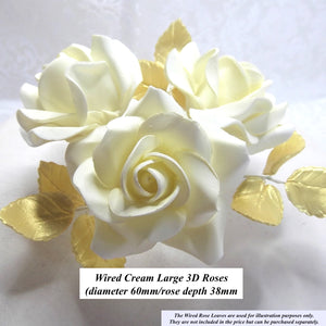 Wired Cream 3D Sugar Roses