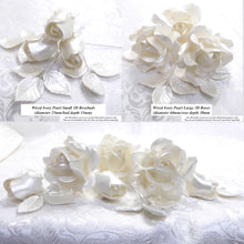 Wired Ivory Pearl 3D Sugar Roses